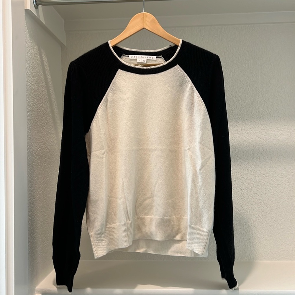 BNWOT Veronica Beard Cashmere Varsity Sweater
